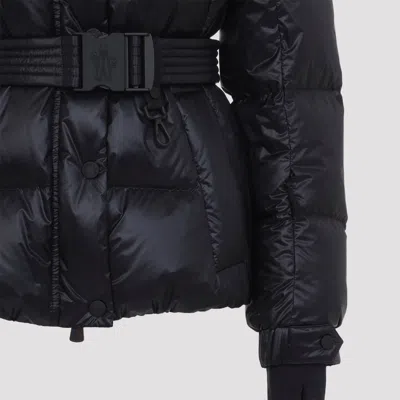 Moncler Puffer Jacket With Belted Waist And High Collar