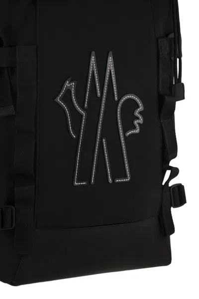 Moncler Grenoble Technical Water-repellent Backpack In Black