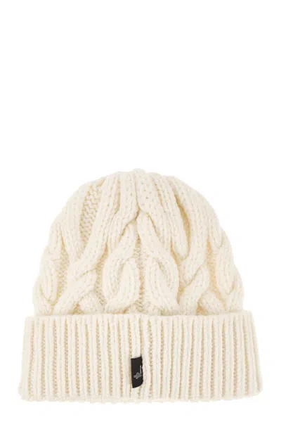 Moncler Grenoble Wool Cap In White
