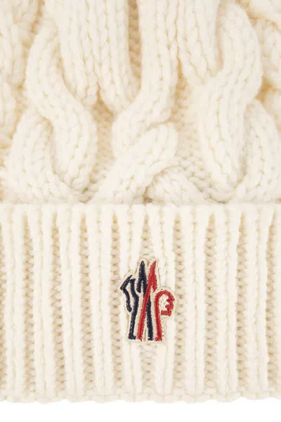 Moncler Grenoble Wool Cap In White