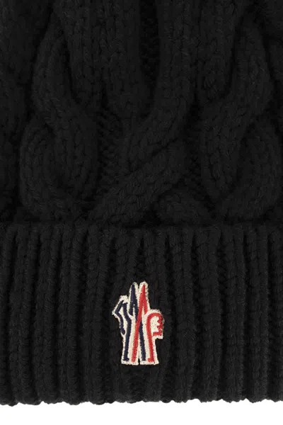 Moncler Grenoble Wool Cap In Black