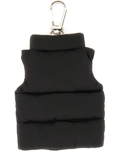 Moncler Keychain In The Shape Of A Vest In Black