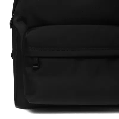 Moncler Pierrick Nylon Backpack Large Front Pocket In Black