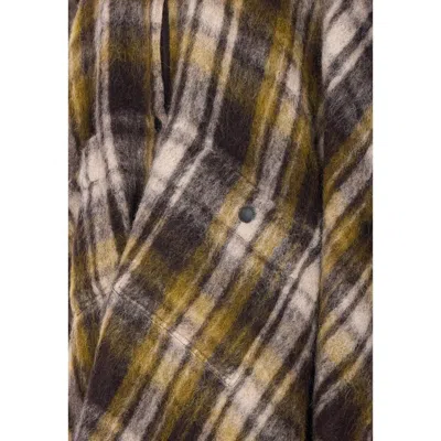 Moncler Mohair And Alpaca Cape In Blue