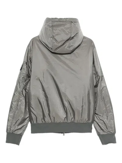 Moncler Zip-up Bomber Jacket In Gray