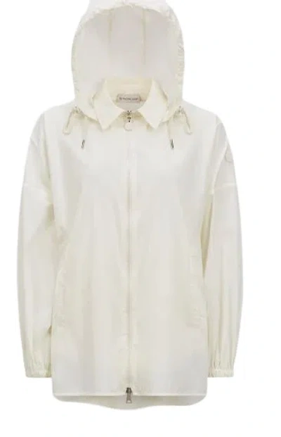 Moncler Overshirt Hooded Detachable Hood In White