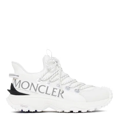 Moncler White Tech Fabric Trailgrip Lite 2 Sneakers In White