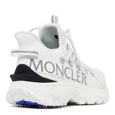 Moncler White Tech Fabric Trailgrip Lite 2 Sneakers In White