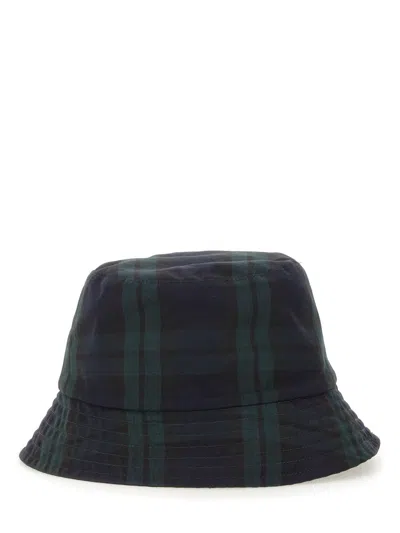 Moncler Checked Pattern Reversible Bucket Hat Design In Black