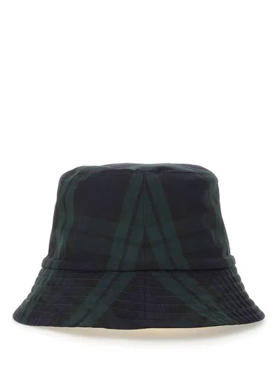 Moncler Checked Pattern Reversible Bucket Hat Design In Black