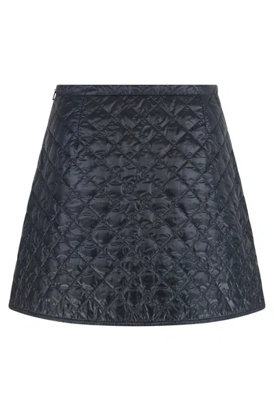 Moncler Technical Fabric Mini-skirt In Black