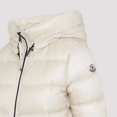 Moncler Suyenne Hooded Mid-length Down Jacket Clothing In White