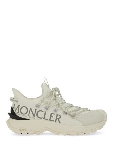 Moncler White Tech Fabric Trailgrip Lite 2 Sneakers In White