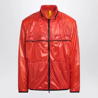 Moncler X Mercedes-benz By Nigo Anibus Zipped Orange Jacket In Red