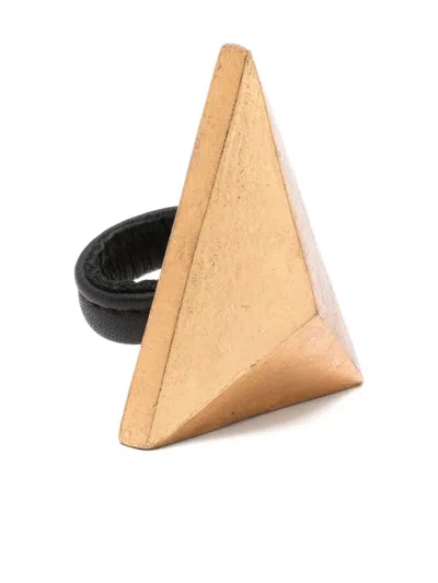 Monies Triangle-shape Ring In Gold