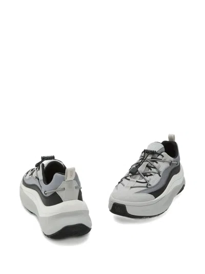 Moon Boot Multicolor Fabric Moon247 Sneakers In Gray