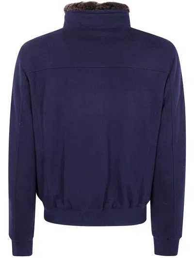 Moorer Bellati Bomber Jacket In Blue