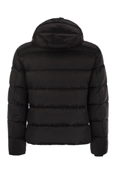 Moorer Brett - Hooded Down Jacket In Black