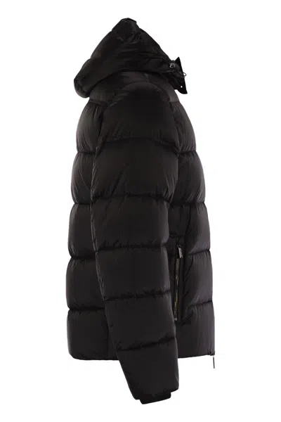 Moorer Brett - Hooded Down Jacket In Black