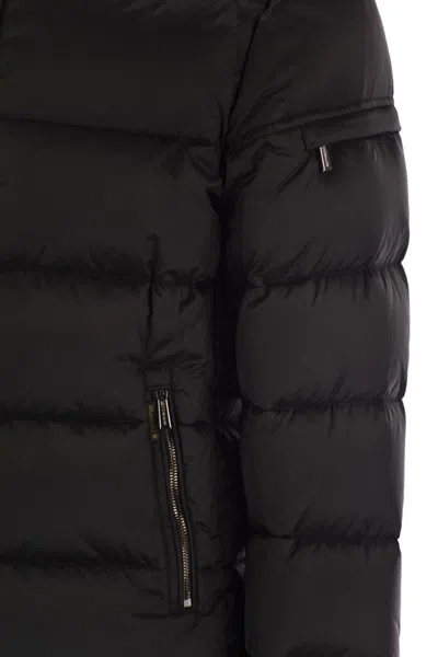 Moorer Brett - Hooded Down Jacket In Black
