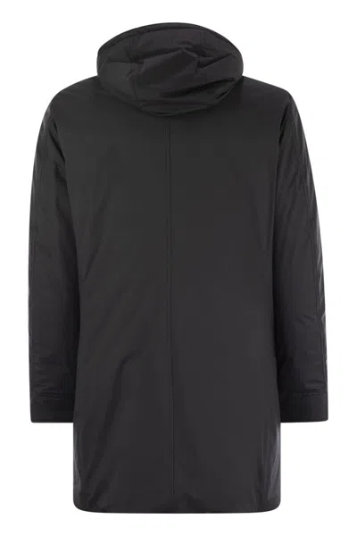Moorer Vermont Technical Fabric Parka In Black