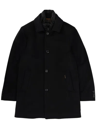 Moorer Monferratole Coat In Black