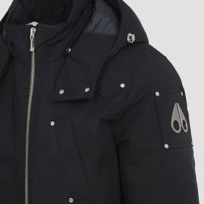 Moose Knuckles Original Ballistic Bomber With Removable Shearling In Black