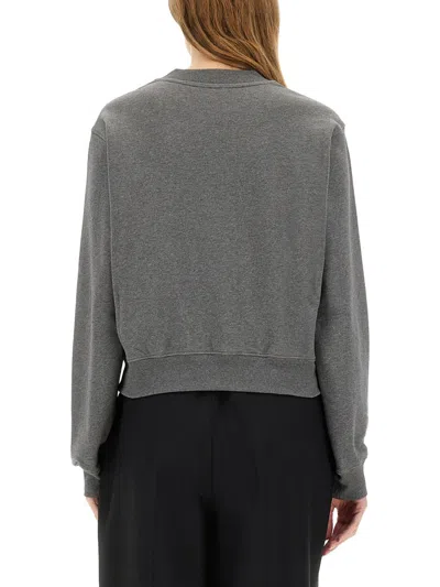 Moschino Couture Grey Sweatshirt In Gray