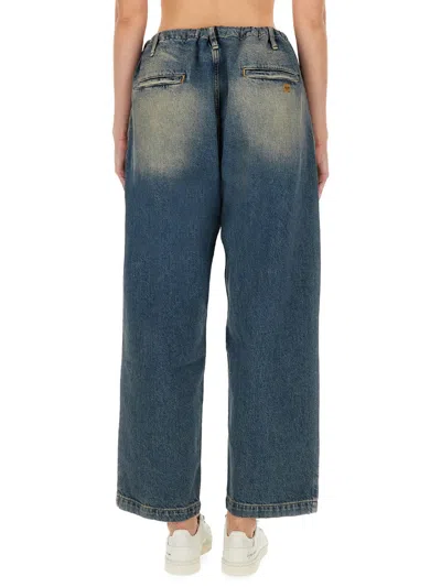 Moschino Jeans Cotton Denim Pants In Blue