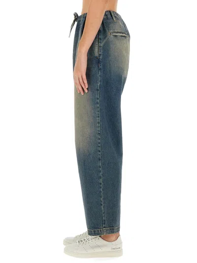 Moschino Jeans Cotton Denim Pants In Blue