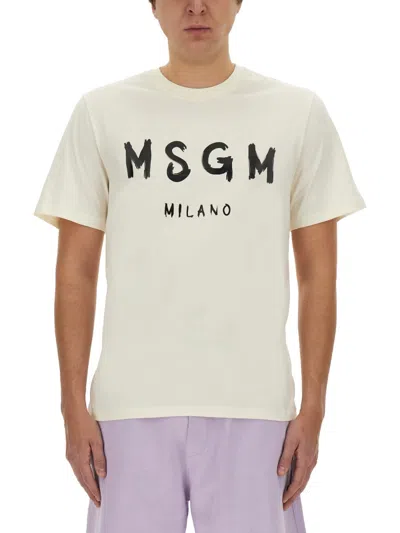Msgm Cotton T-shirt In White