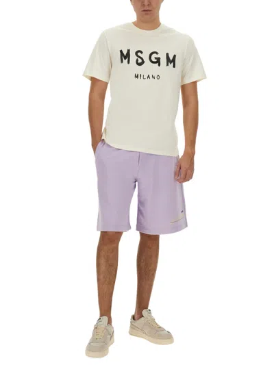 Msgm Cotton T-shirt In White