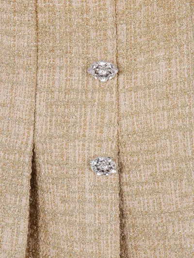 N°21 Pleated Skirt In Neutral