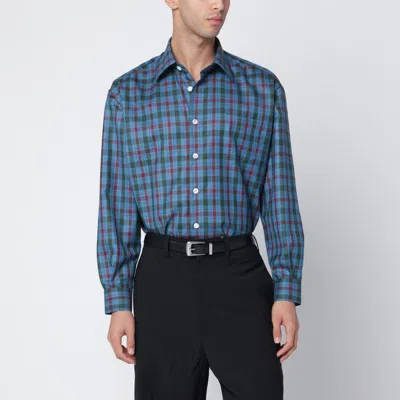 Namacheko Light Blue Shirt With Check Pattern