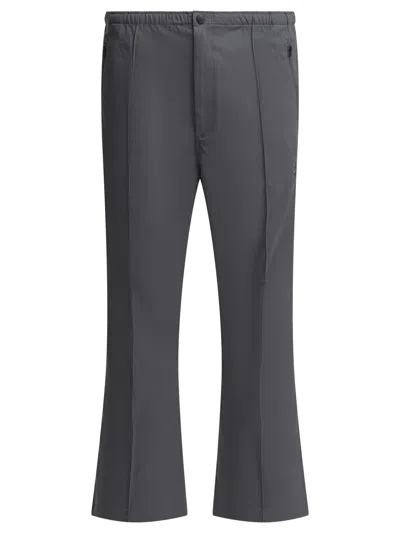 Needles Boot-cut Twill Pants And Elastic Waistband In Gray