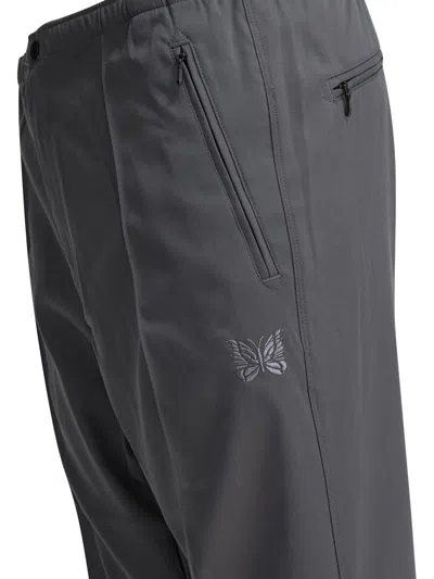 Needles Boot-cut Twill Pants And Elastic Waistband In Gray