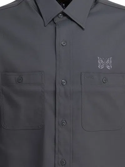 Needles Twill Shirt Featuring Button-down Collar