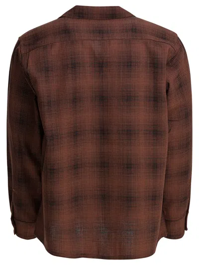 Needles Wool Shirt With Chest Pockets And Long Sleeves In Brown