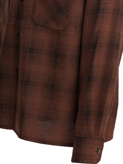 Needles Wool Shirt With Chest Pockets And Long Sleeves In Brown