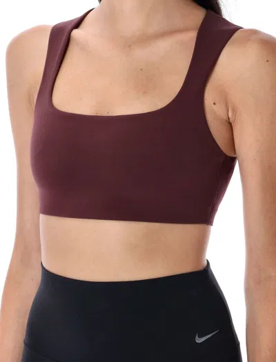 Nike Zenvy Sports Bra In Brown