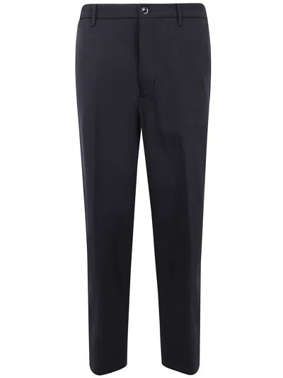 Nine In The Morning Button-fastening Wool Trousers In Black