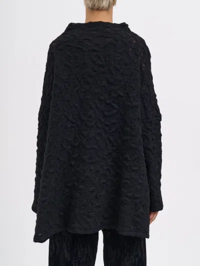 Nostrasantissima Wool Openwork  Sweater In Black