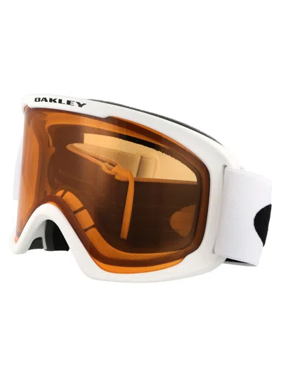 Oakley Matte White Acetate Sunglasses In Orange