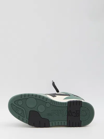 Off-white Out Of Office Sneakers In Green