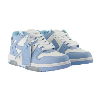 Off-white Out Of Office Leather Sneakers In Blue