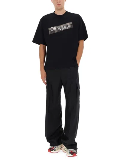 Off-white T-shirt With Logo In Black