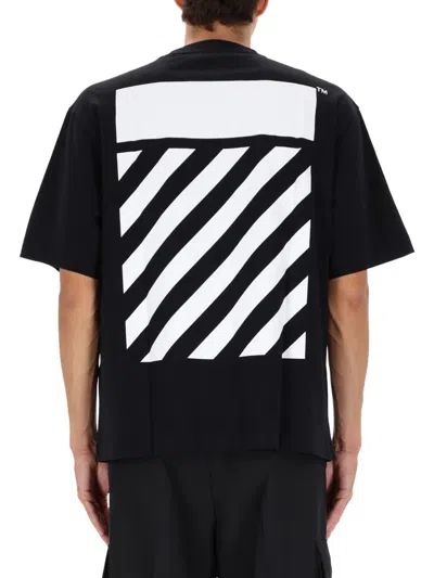 Off-white T-shirt With Logo In Black