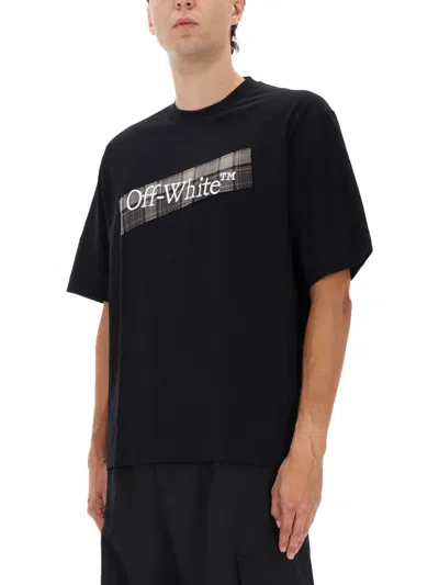 Off-white T-shirt With Logo In Black