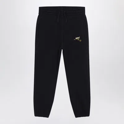 Off-white Black Diagonal Splat Logo Jogging Trousers