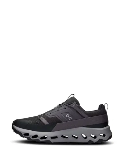 On Horiz Sneakers With Chunky Rubber Sole In Black